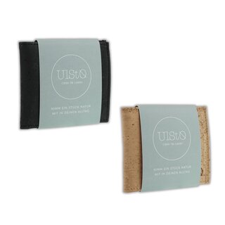 Das nachhaltig und fair produzierte Kork-Portemonnaie von Ulsto.
